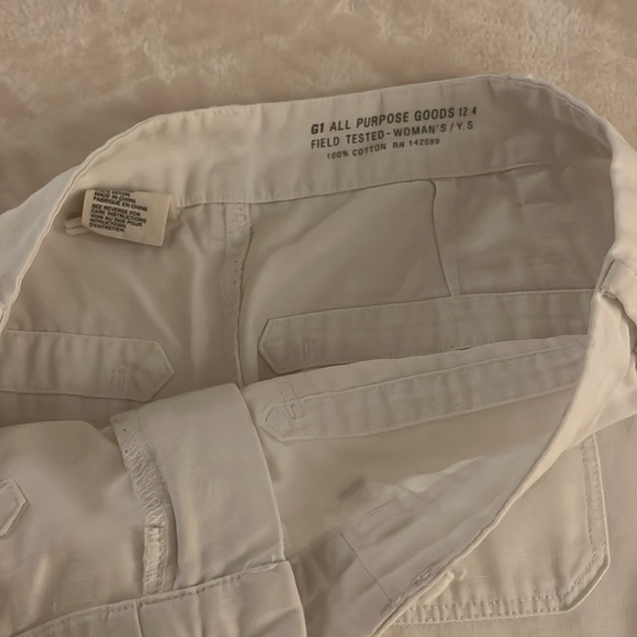 GI ALL PURPOSE GOODS white cotton jean skirt - Picture 4 of 8